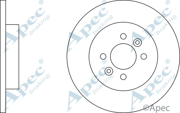 APEC BRAKING Тормозной диск DSK2402